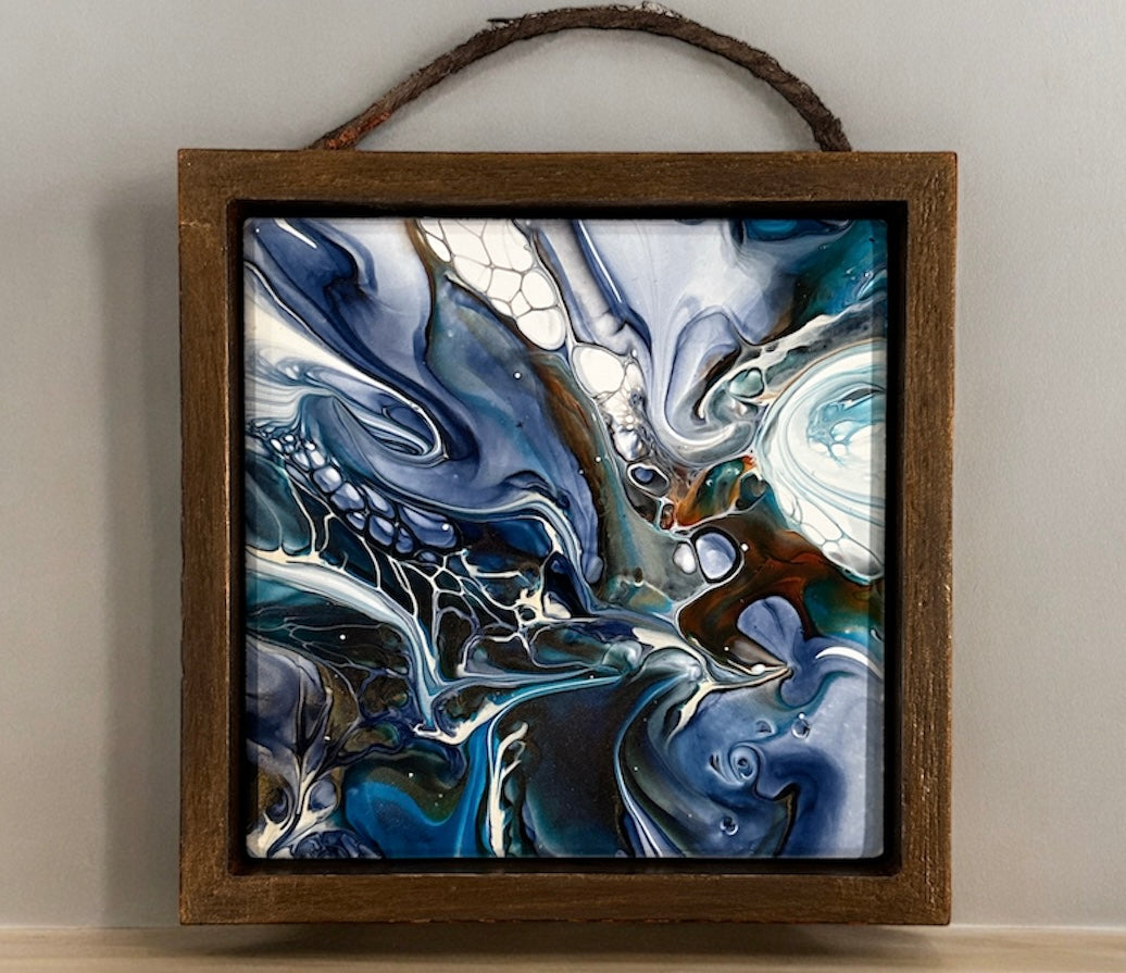 Original Artwork Framed Tile 4"