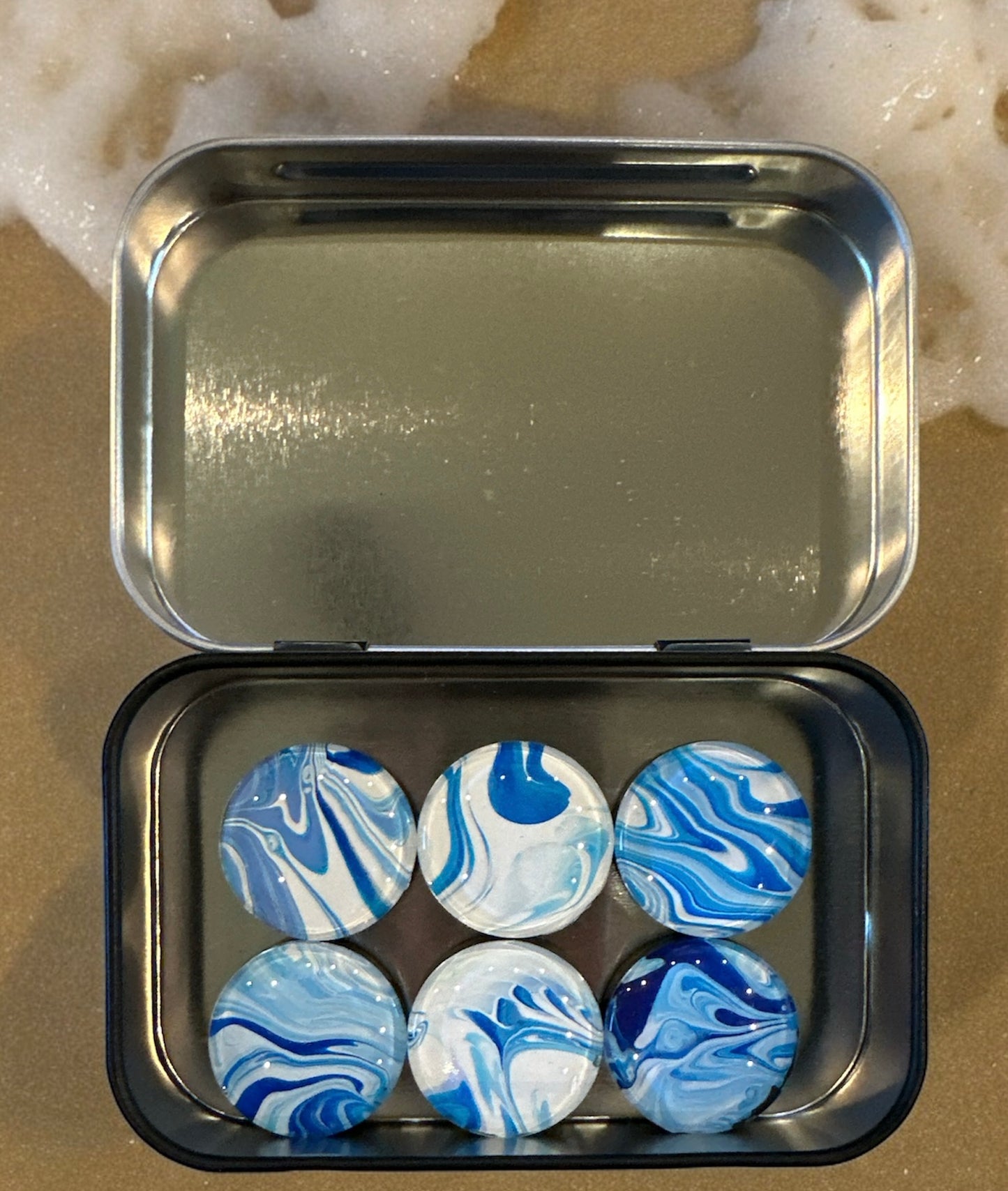 Hand-painted Magnet Set- Original Artwork- Functional Art